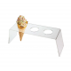 Suport display pentru conuri de inghetata, din plexiglas transparent